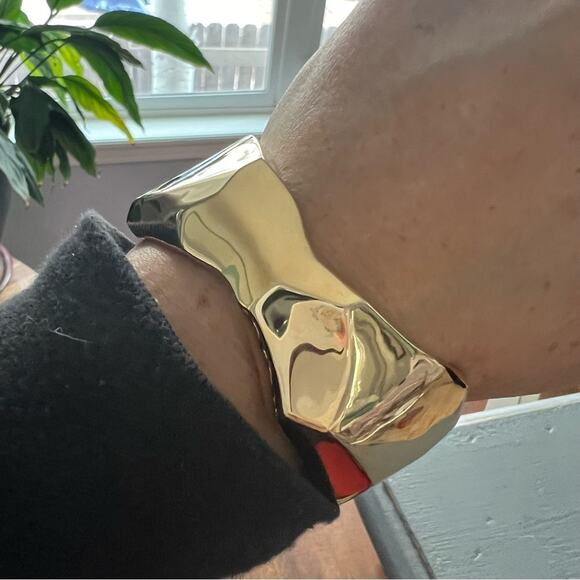 Robert Lee Morris Brass Cuff Bracelet - Picture 2 of 11